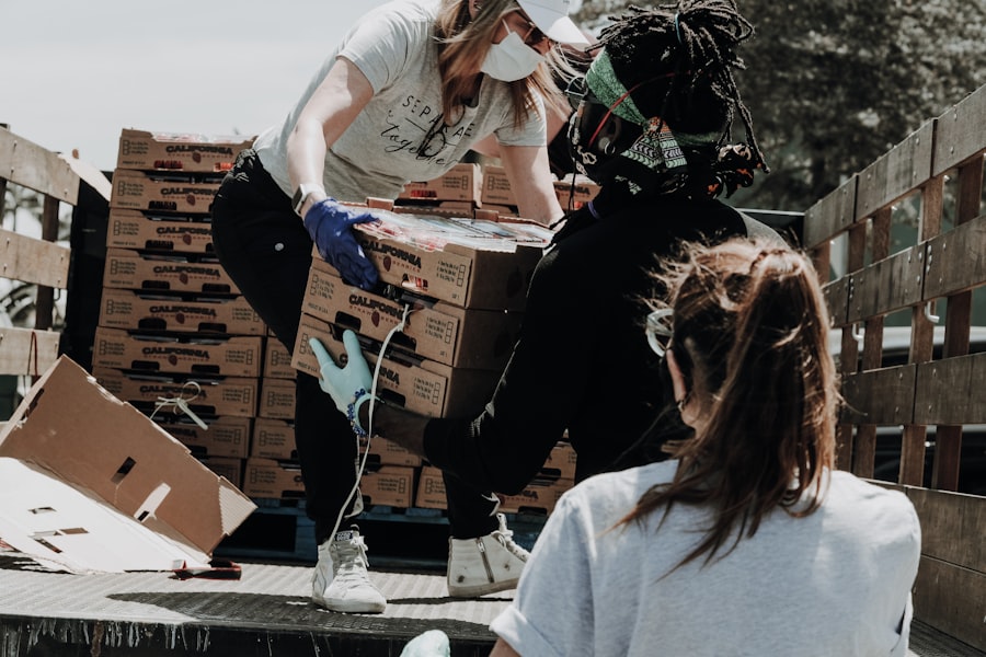 Material distribution event